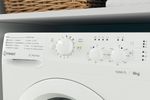 Indesit Pralka Wolnostojące MTWSC 61252 W PL Biel Ładowany od frontu F Lifestyle control panel