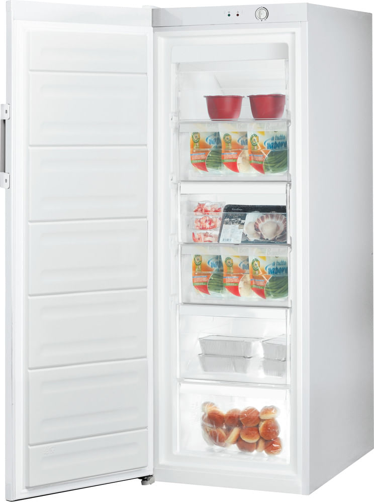 Indesit Zamrażarka Wolnostojące UI6 1 W.1 Biały Perspective open
