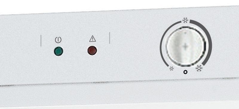 Indesit Zamrażarka Wolnostojące UI6 1 W.1 Biały Control panel