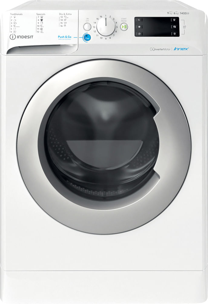 Indesit Pralkosuszarka Wolnostojące BDE 961483X WS EU N Biel Ładowany od frontu Frontal