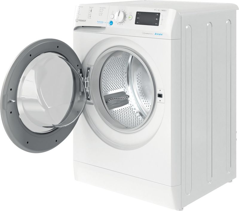 Indesit-Pralkosuszarka-Wolnostojące-BDE-961483X-WS-EU-N-Biel-Ładowany-od-frontu-Perspective-open