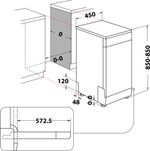 Indesit-Zmywarka-Wolnostojące-DSCFE-1B10-S-RU-Wolnostojące-F-Technical-drawing