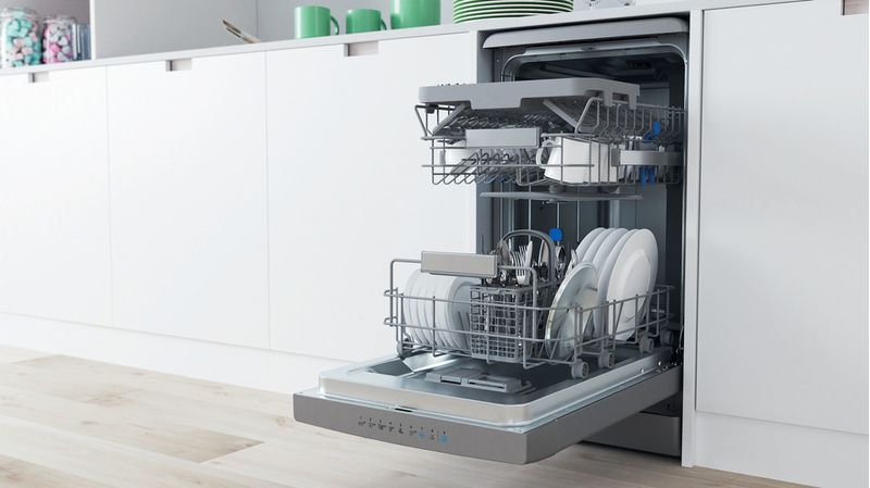 Indesit Zmywarka Wolnostojące DSFO 3T224 C S Wolnostojące E Lifestyle perspective open