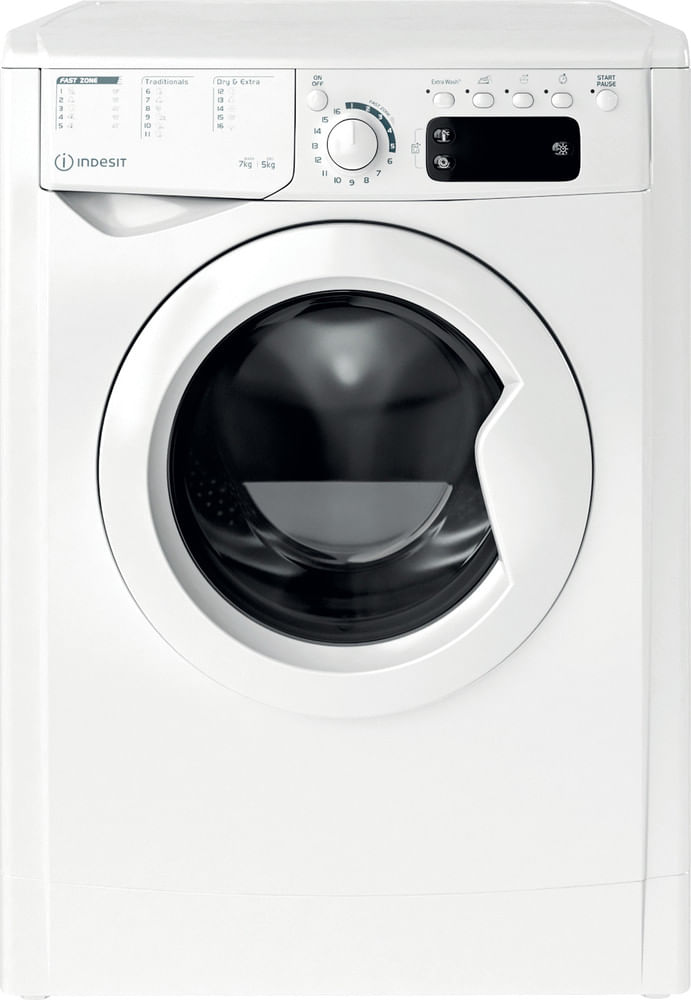 Indesit Pralkosuszarka Wolnostojące EWDE 751451 W EU N Biel Ładowany od frontu Frontal