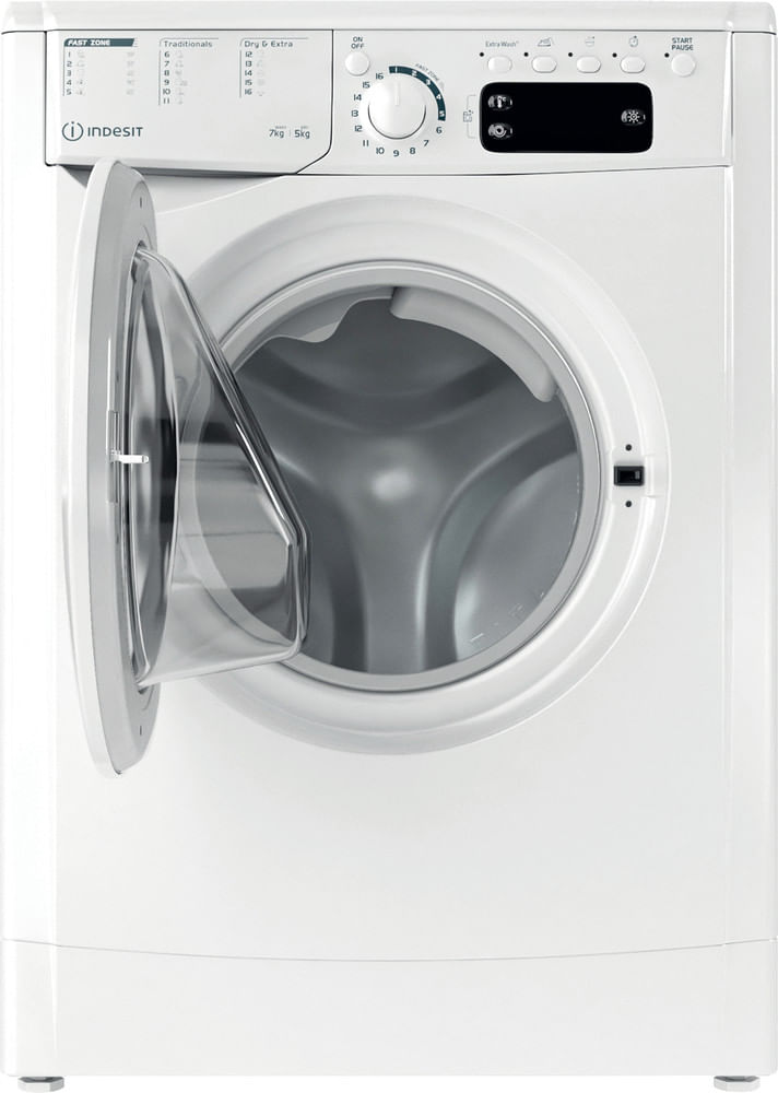 Indesit Pralkosuszarka Wolnostojące EWDE 751451 W EU N Biel Ładowany od frontu Frontal open