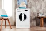 Indesit Pralkosuszarka Wolnostojące EWDE 751451 W EU N Biel Ładowany od frontu Lifestyle frontal open