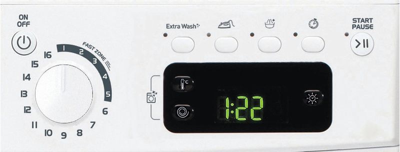 Indesit Pralkosuszarka Wolnostojące EWDE 751451 W EU N Biel Ładowany od frontu Control panel