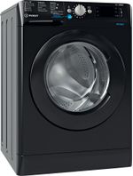 Indesit Pralka Wolnostojące BWE 71452X K PL N Czarny Ładowany od frontu E Perspective