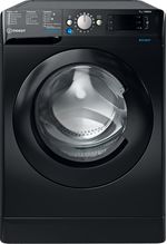 Indesit Pralka Wolnostojące BWE 71452X K PL N Czarny Ładowany od frontu E Frontal