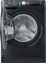 Indesit Pralka Wolnostojące BWE 71452X K PL N Czarny Ładowany od frontu E Frontal open