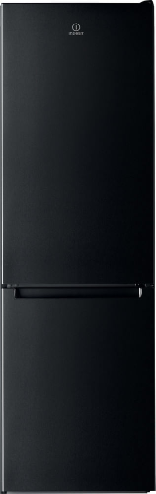 Indesit Lodówka z zamrażarką Wolnostojące LI8 S1E K Czarny Dwudrzwiow(y)a Frontal