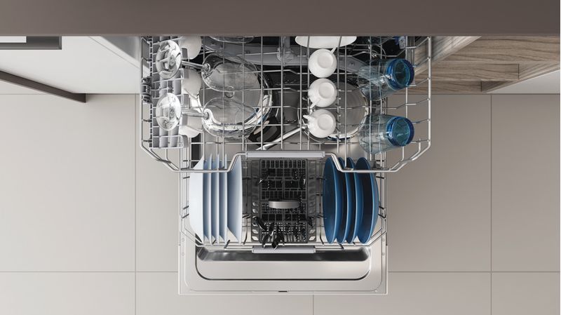Indesit Zmywarka Do zabudowy DIC 3B+16 A Zintegrowane F Rack