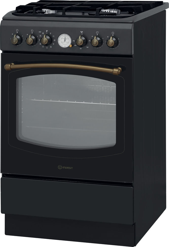 Indesit-Kuchenka-IS5G8MHA-E-Antracyt-Gazowy-Perspective