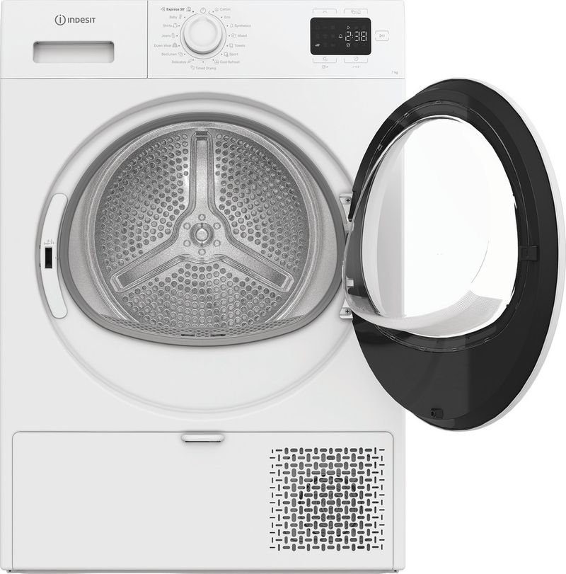 Indesit-Suszarka-C-YSD-72D-WW-EE-Biel-Frontal-open