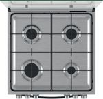 Indesit-Kuchenka-IS67G8CHX-E-Inox-Gazowy-Frontal-top-down