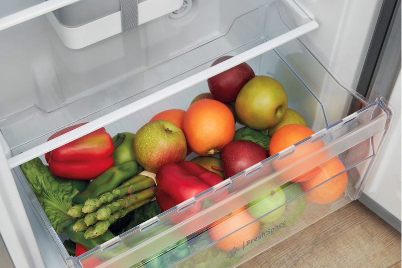 Indesit-Lodowka-Wolnostojące-SI6-2-S-EU-Srebrny-Drawer