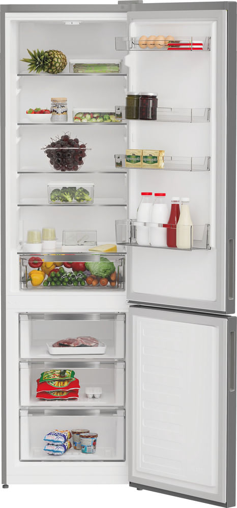 Indesit-Lodowka-z-zamrażarką-Wolnostojące-INKS-1401-S4E-New-Silver-–-ARC-1035-Dwudrzwiow-y-a-Lifestyle-frontal-open