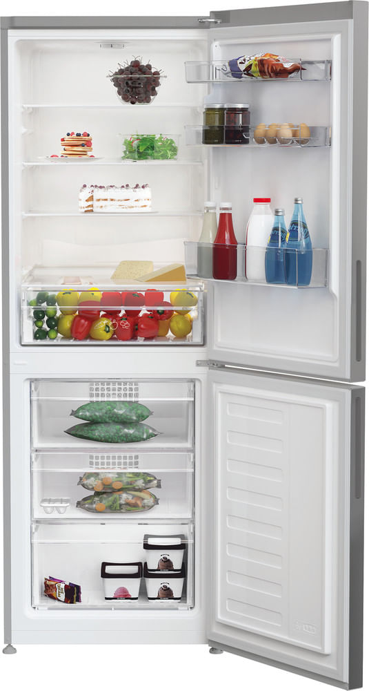 Indesit-Lodowka-z-zamrażarką-Wolnostojące-INKS-1341-S4E-New-Silver-–-ARC-1035-Dwudrzwiow-y-a-Lifestyle-frontal-open