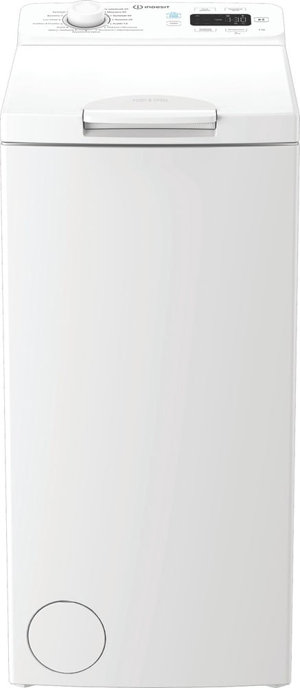 Indesit-Pralka-Wolnostojące-TI612EPGPL-Biel-Ładowana-od-gory-B-Frontal