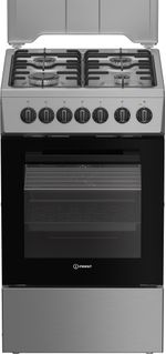 Indesit-Kuchenka-I5G5PMX-Inox-Gazowy-Frontal