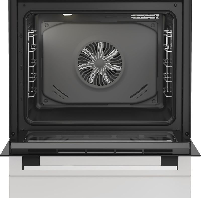 Indesit-Kuchenka-I6G5KCW-Biel-Gazowy-Frontal-open