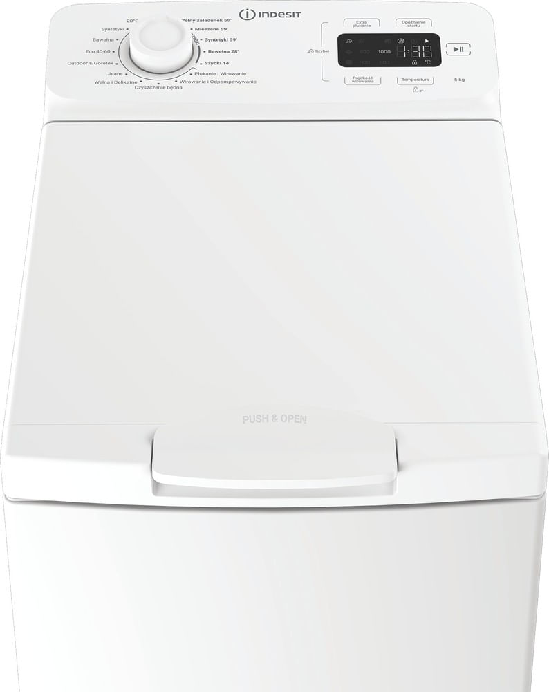 Indesit-Pralka-Wolnostojące-TI512EMTPL-Biel-Ładowana-od-gory-B-Control-panel